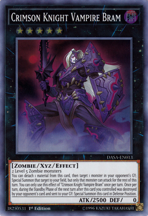 Crimson Knight Vampire Bram [DASA-EN013] Super Rare | Exor Games Summserside