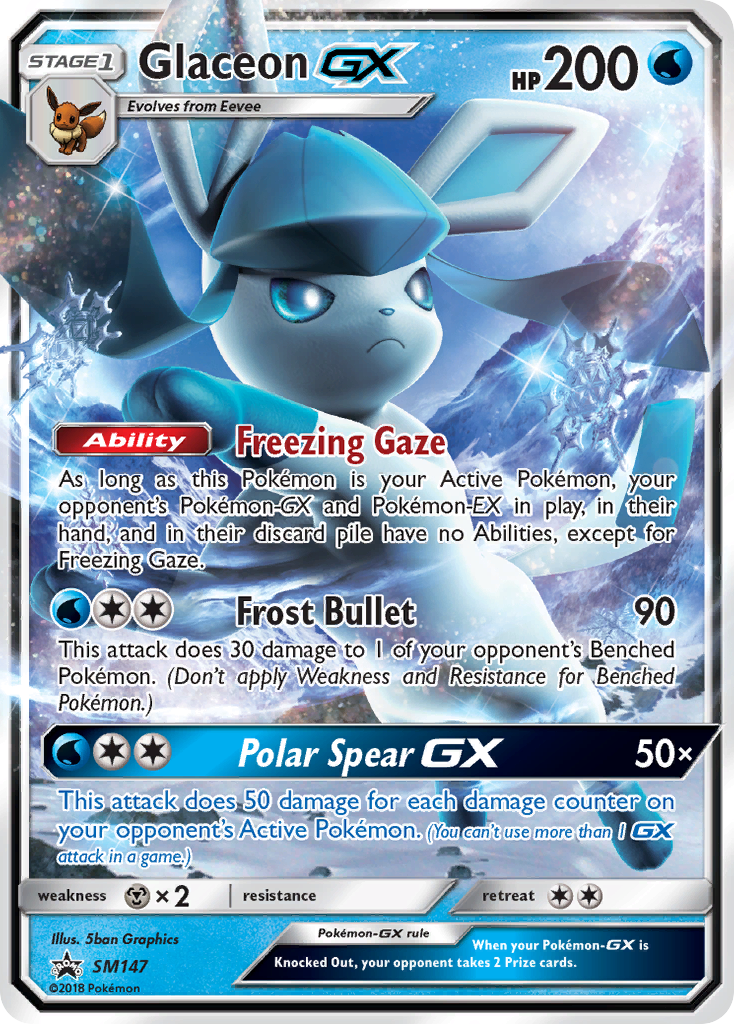 Glaceon GX (SM147) [Sun & Moon: Black Star Promos] | Exor Games Summserside