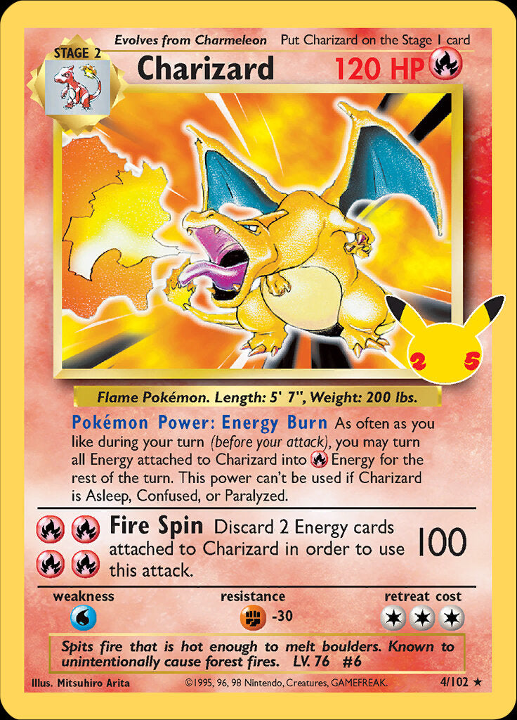 Charizard (4/102) [Celebrations: 25th Anniversary - Classic Collection] | Exor Games Summserside