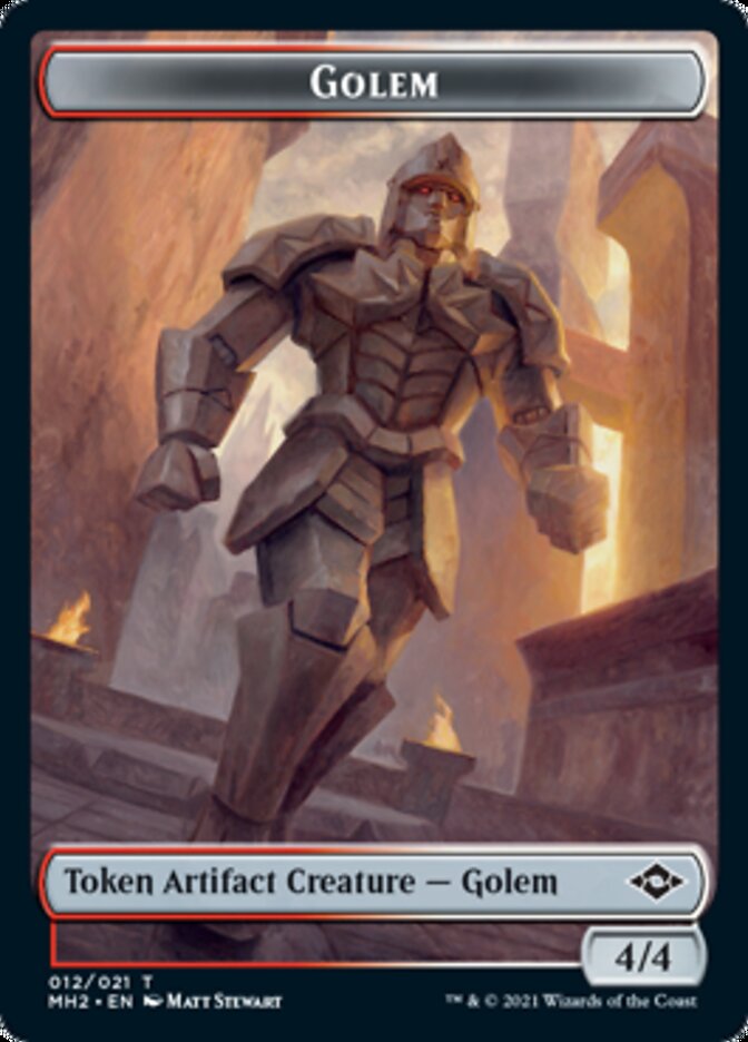 Golem Token [Modern Horizons 2 Tokens] | Exor Games Summserside