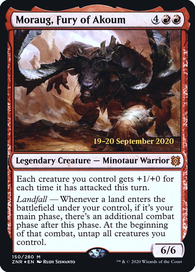 Moraug, Fury of Akoum  [Zendikar Rising Prerelease Promos] | Exor Games Summserside