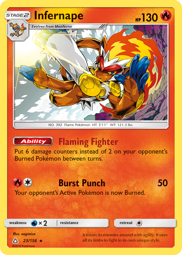 Infernape (23/156) [Sun & Moon: Ultra Prism] | Exor Games Summserside