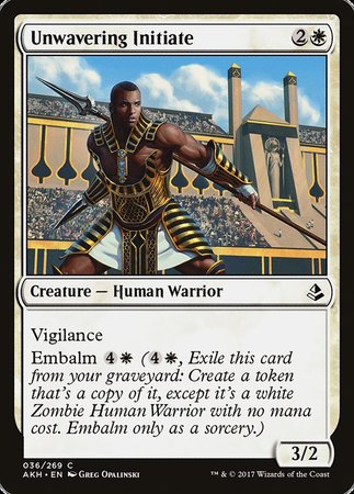 Unwavering Initiate [Amonkhet] | Exor Games Summserside