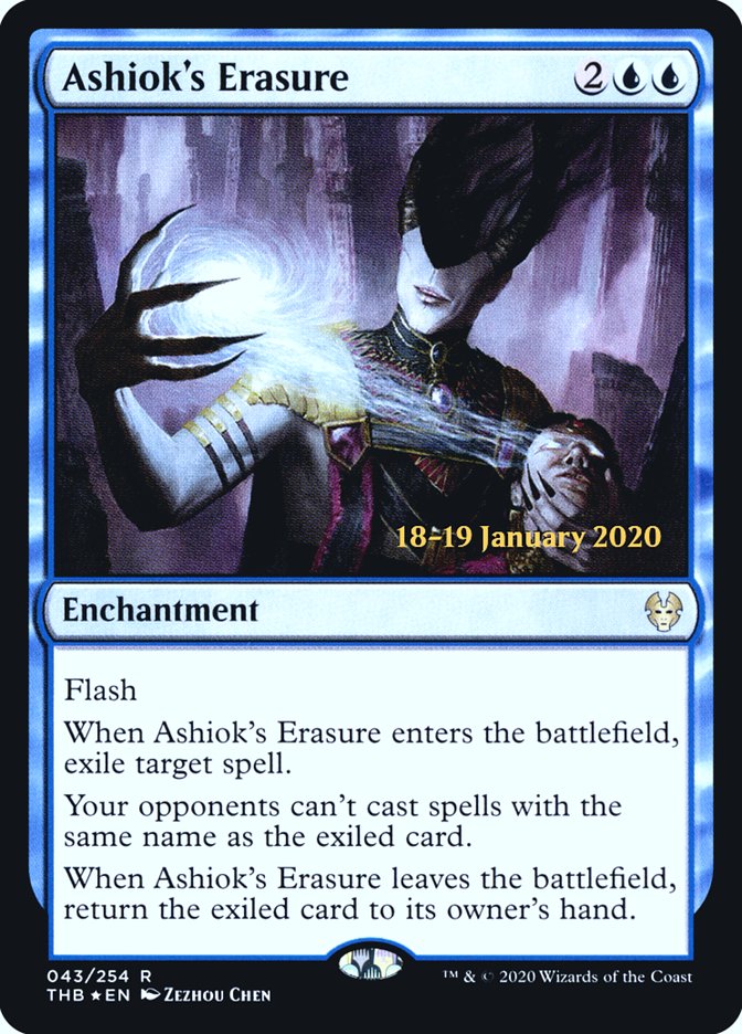 Ashiok's Erasure [Theros Beyond Death Prerelease Promos] | Exor Games Summserside