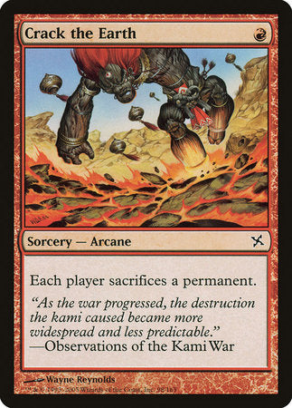 Crack the Earth [Betrayers of Kamigawa] | Exor Games Summserside