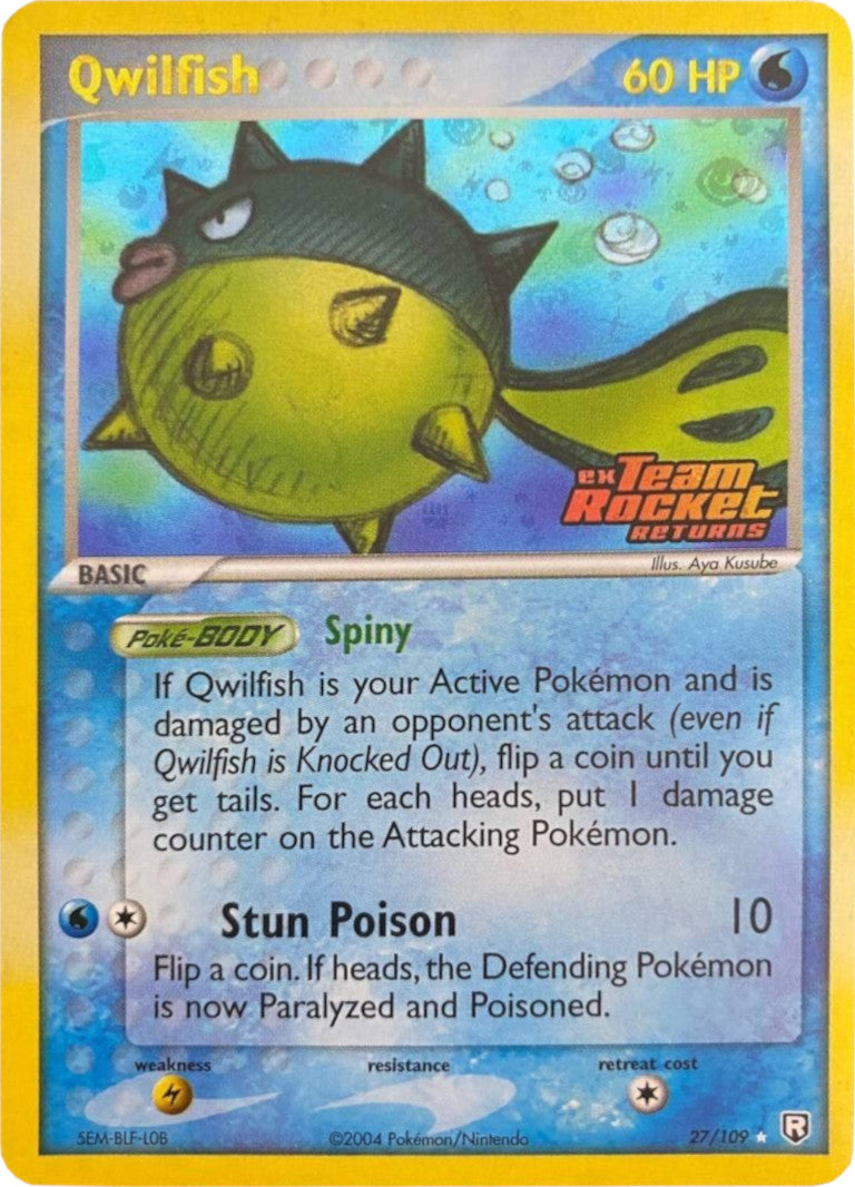 Qwilfish (27/109) (Stamped) [EX: Team Rocket Returns] | Exor Games Summserside