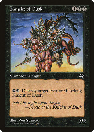 Knight of Dusk [Tempest] | Exor Games Summserside
