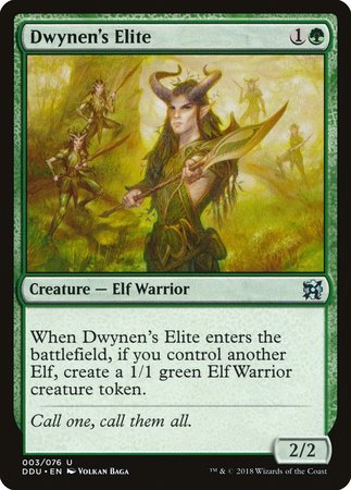 Dwynen's Elite [Duel Decks: Elves vs. Inventors] | Exor Games Summserside