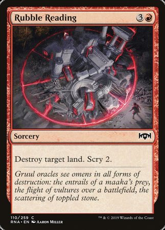 Rubble Reading [Ravnica Allegiance] | Exor Games Summserside
