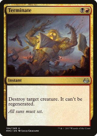 Terminate [Modern Masters 2017] | Exor Games Summserside