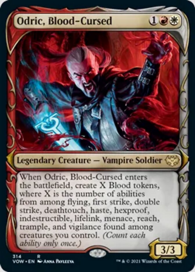 Odric, Blood-Cursed (Showcase Fang Frame) [Innistrad: Crimson Vow] | Exor Games Summserside