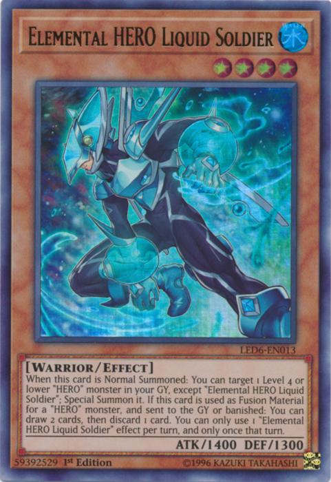 Elemental Hero Liquid Soldier [LED6-EN013] Ultra Rare | Exor Games Summserside