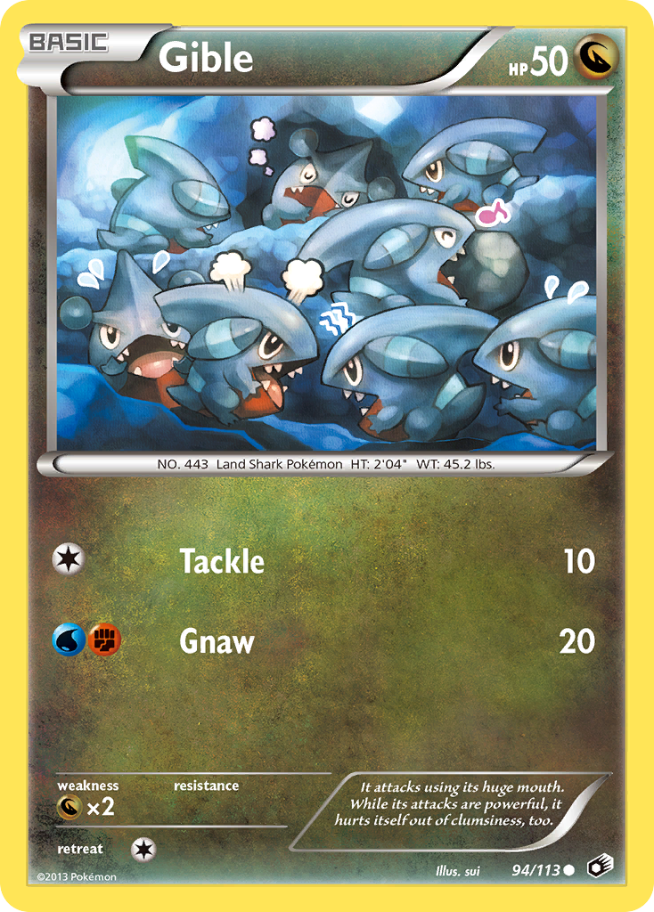 Gible (94/113) [Black & White: Legendary Treasures] | Exor Games Summserside