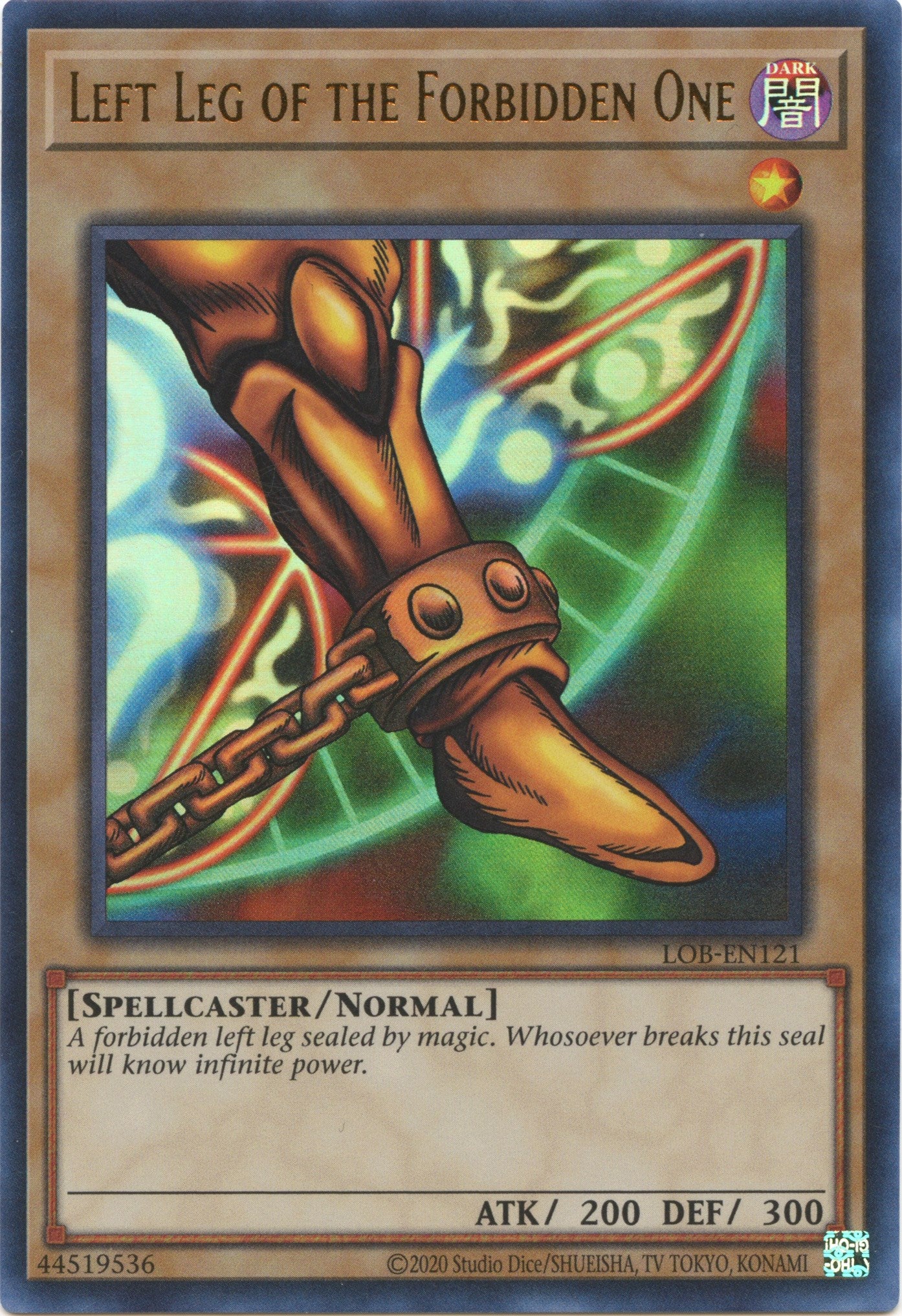 Left Leg of the Forbidden One (25th Anniversary) [LOB-EN121] Ultra Rare | Exor Games Summserside