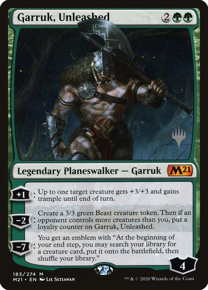 Garruk, Unleashed (Promo Pack) [Core Set 2021 Promos] | Exor Games Summserside