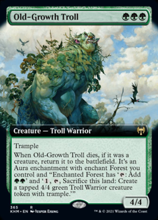 Old-Growth Troll (Extended Art) [Kaldheim] | Exor Games Summserside