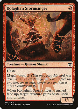 Kolaghan Stormsinger [Dragons of Tarkir] | Exor Games Summserside