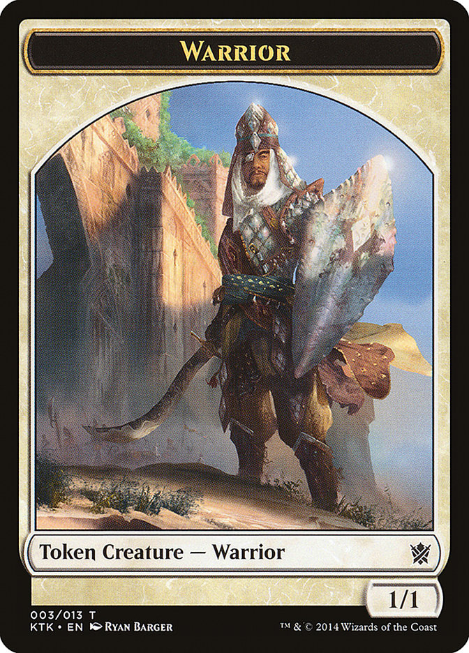 Warrior (003/013) [Khans of Tarkir Tokens] | Exor Games Summserside