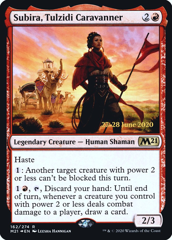 Subira, Tulzidi Caravanner  [Core Set 2021 Prerelease Promos] | Exor Games Summserside