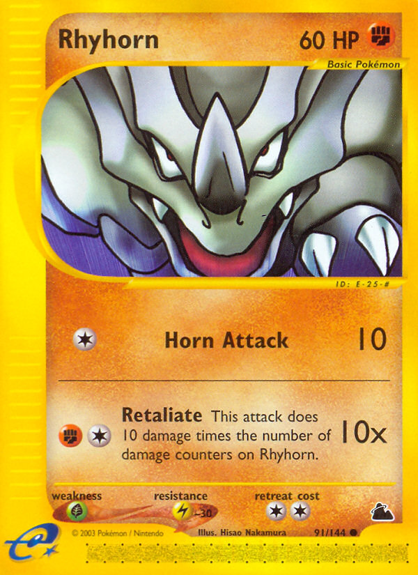 Rhyhorn (91/144) [Skyridge] | Exor Games Summserside