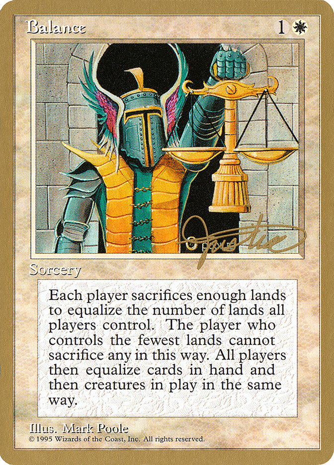 Balance (Mark Justice) [Pro Tour Collector Set] | Exor Games Summserside