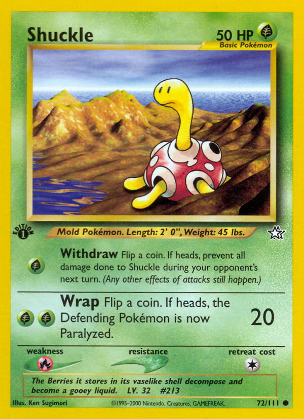 Shuckle (72/111) [Neo Genesis 1st Edition] | Exor Games Summserside