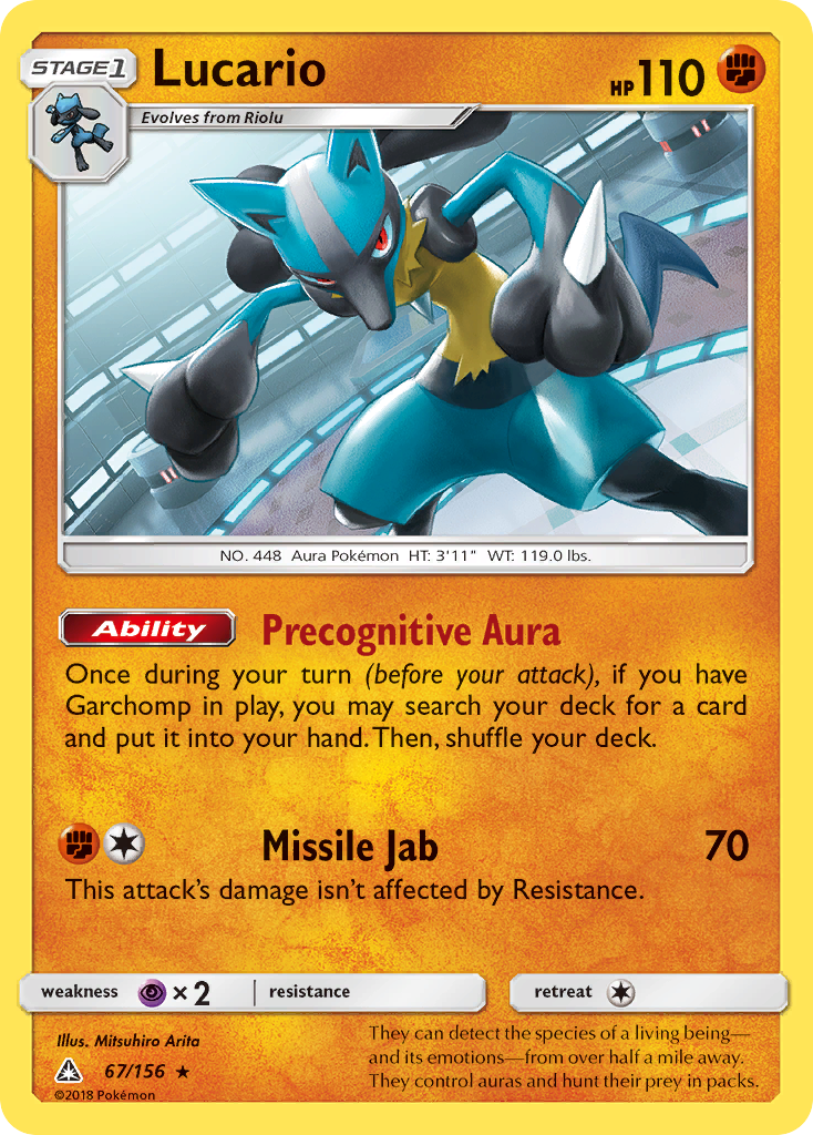 Lucario (67/156) [Sun & Moon: Ultra Prism] | Exor Games Summserside