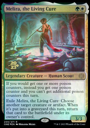 Melira, the Living Cure [Phyrexia: All Will Be One Prerelease Promos] | Exor Games Summserside