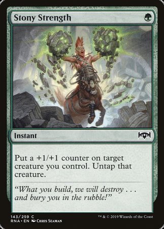Stony Strength [Ravnica Allegiance] | Exor Games Summserside