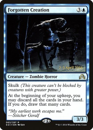 Forgotten Creation [Shadows over Innistrad Promos] | Exor Games Summserside