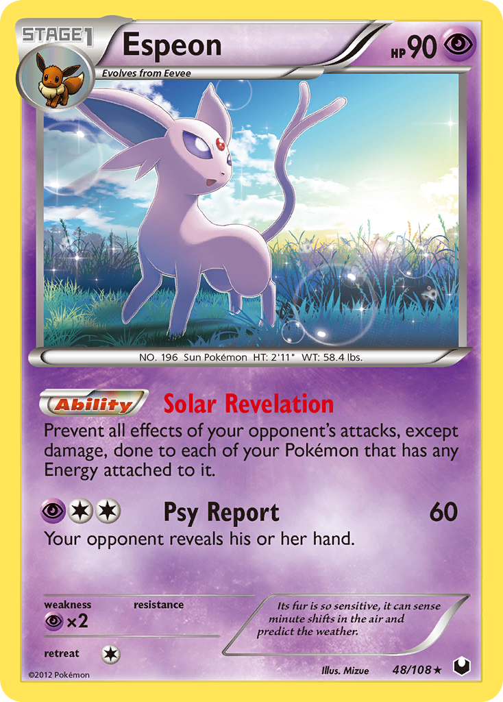 Espeon (48/108) [Black & White: Dark Explorers] | Exor Games Summserside