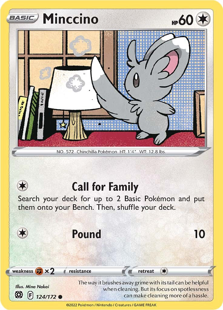 Minccino (124/172) [Sword & Shield: Brilliant Stars] | Exor Games Summserside