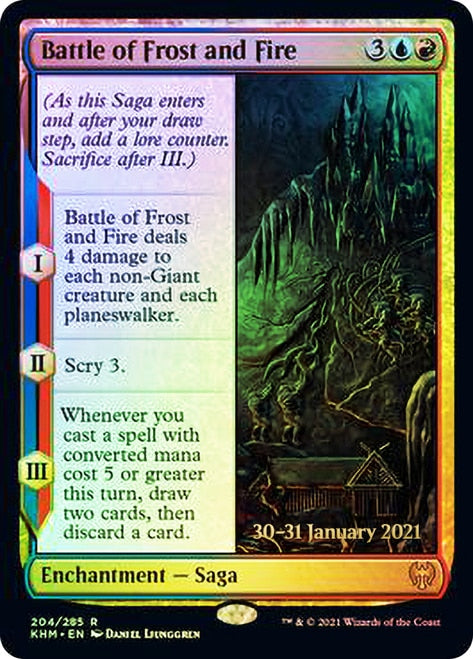 Battle of Frost and Fire [Kaldheim Prerelease Promos] | Exor Games Summserside