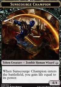 Sunscourge Champion // Cat Double-sided Token [Hour of Devastation Tokens] | Exor Games Summserside