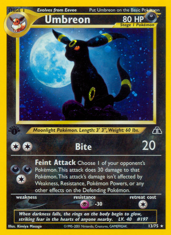 Umbreon (13/75) [Neo Discovery 1st Edition] | Exor Games Summserside