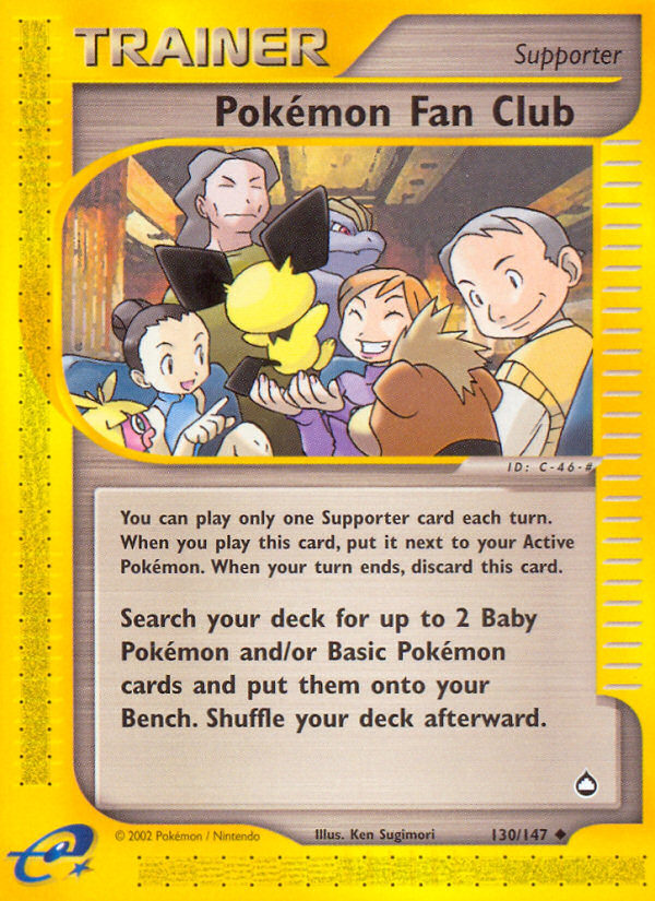 Pokemon Fan Club (130/147) [Aquapolis] | Exor Games Summserside