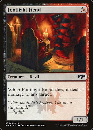 Footlight Fiend [Ravnica Allegiance] | Exor Games Summserside