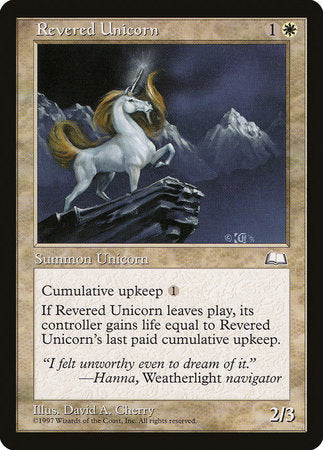 Revered Unicorn [Weatherlight] | Exor Games Summserside