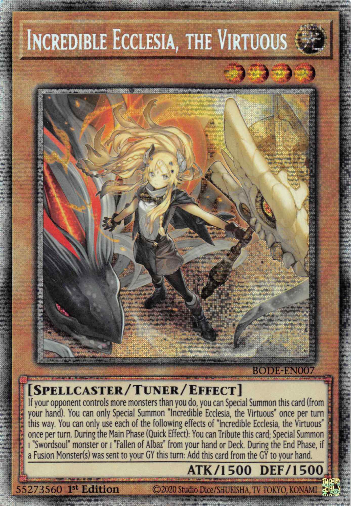Incredible Ecclesia, the Virtuous [BODE-EN007] Starlight Rare | Exor Games Summserside