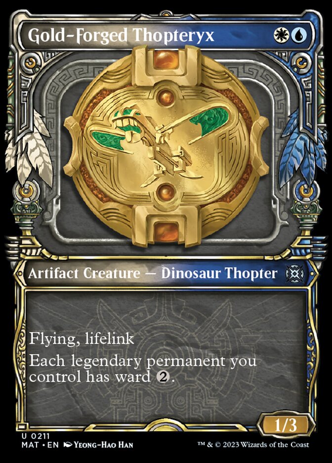 Gold-Forged Thopteryx (Showcase Halo Foil) [March of the Machine: The Aftermath] | Exor Games Summserside