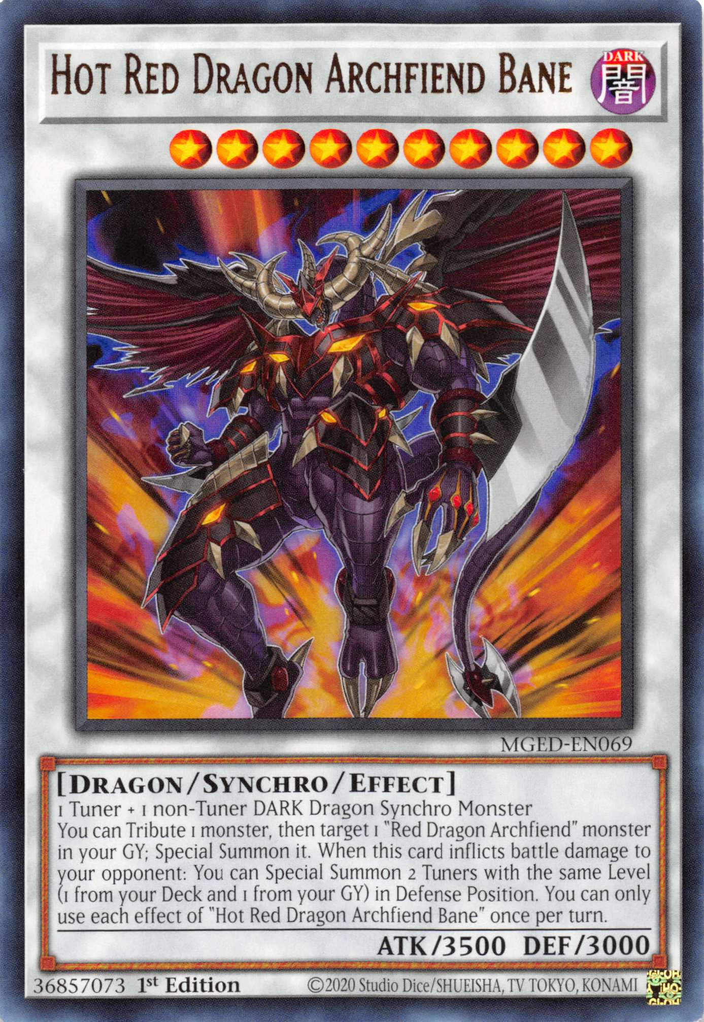 Hot Red Dragon Archfiend Bane [MGED-EN069] Rare | Exor Games Summserside