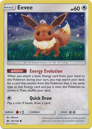 Eevee (101/149) (Cosmos Holo) [Sun & Moon: Base Set] | Exor Games Summserside