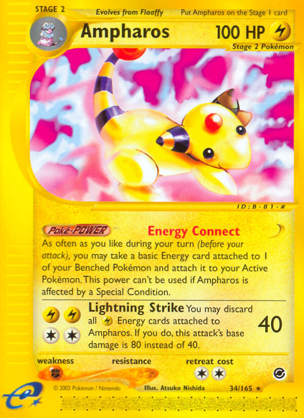 Ampharos (34/165) [Expedition: Base Set] | Exor Games Summserside