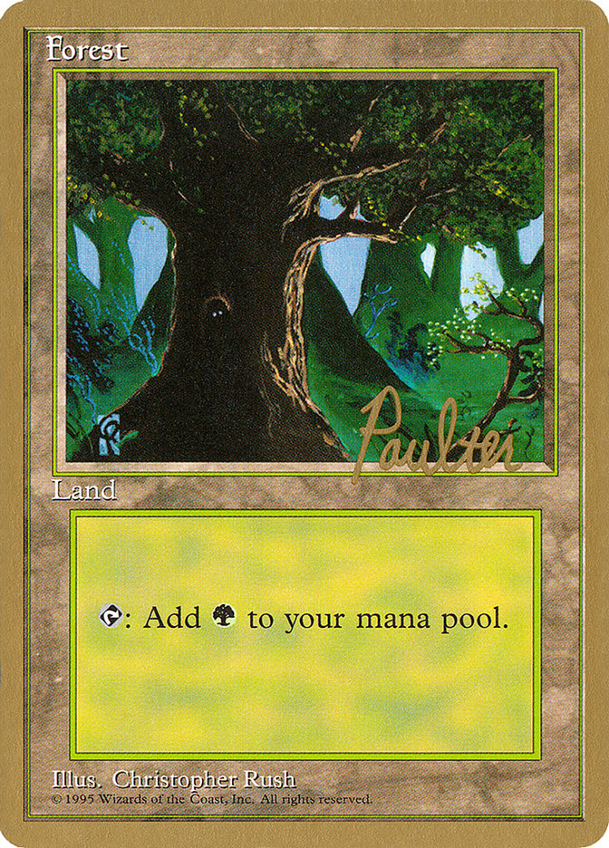 Forest (pp377) (Preston Poulter) [Pro Tour Collector Set] | Exor Games Summserside