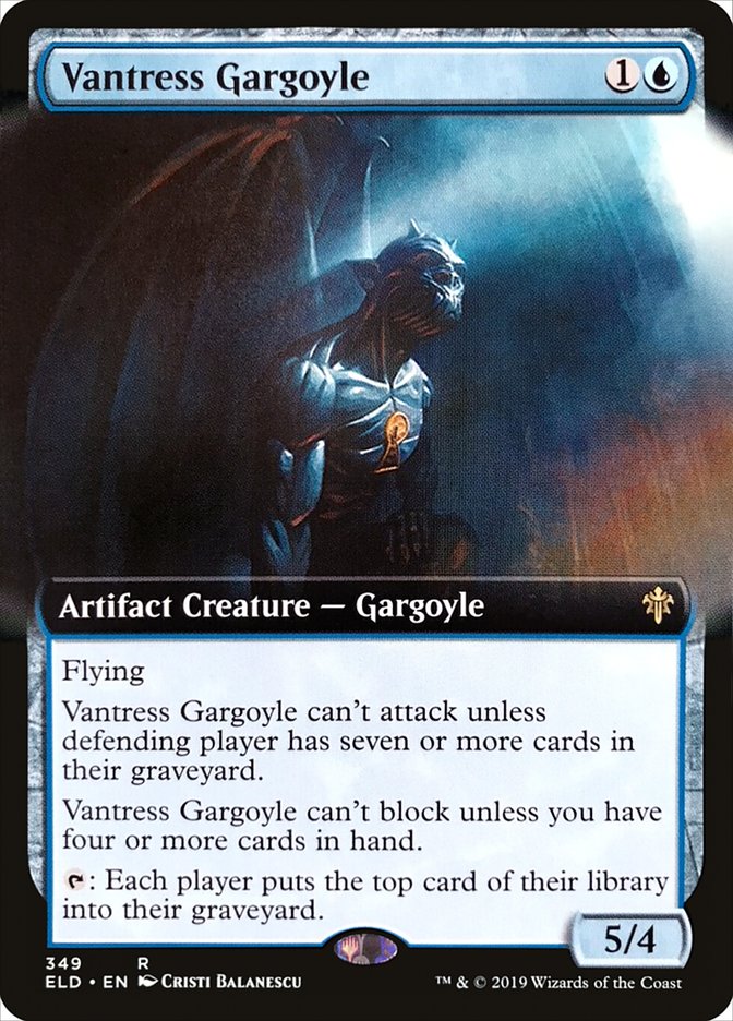 Vantress Gargoyle (Extended Art) [Throne of Eldraine] | Exor Games Summserside