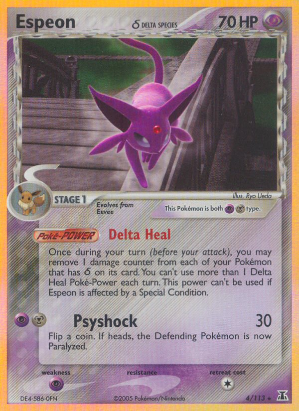 Espeon (4/113)(Delta Species) [EX: Delta Species] | Exor Games Summserside