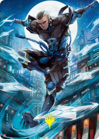 Kaito Shizuki 1 Art Card (Gold-Stamped Signature) [Kamigawa: Neon Dynasty Art Series] | Exor Games Summserside