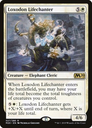 Loxodon Lifechanter [Core Set 2020 Promos] | Exor Games Summserside