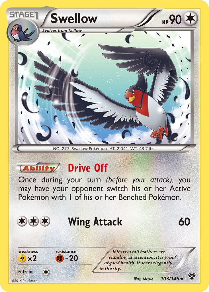 Swellow (103/146) [XY: Base Set] | Exor Games Summserside