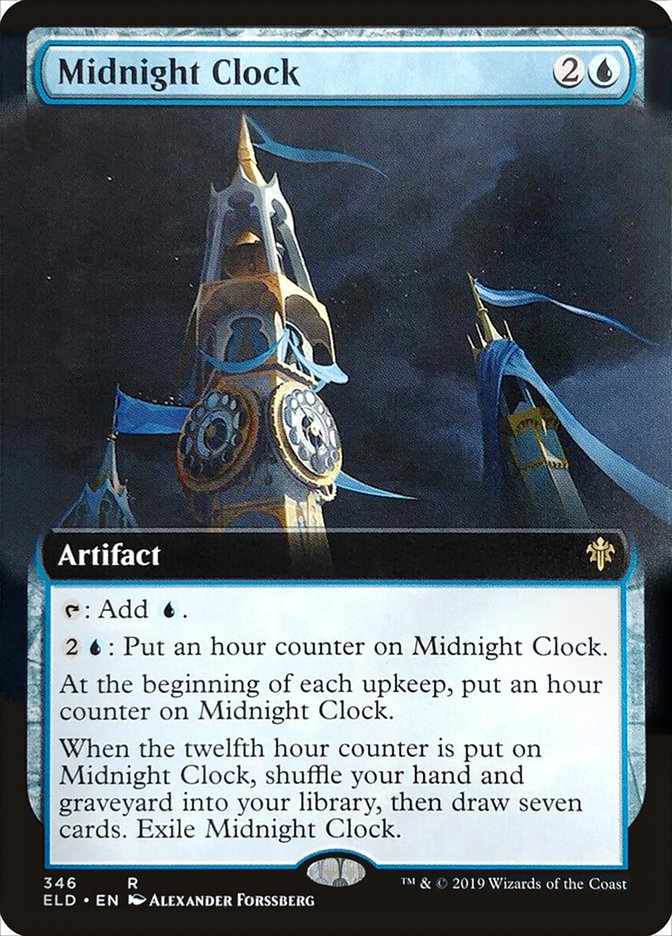 Midnight Clock (Extended Art) [Throne of Eldraine] | Exor Games Summserside